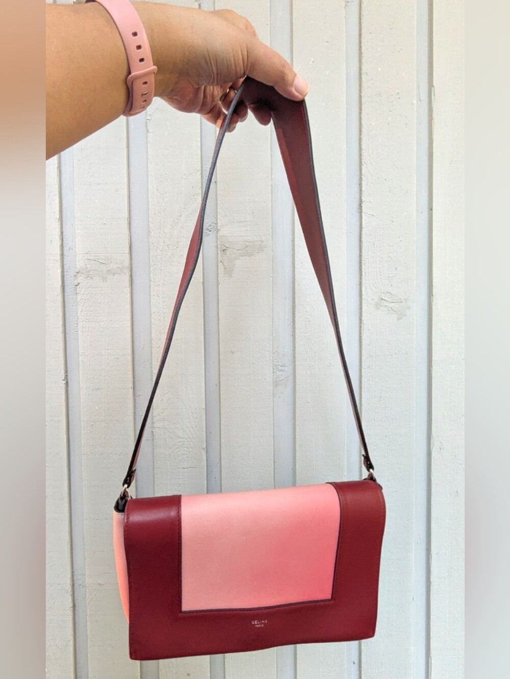Celine Frame Shoulder Bag From Phoebe Philo Era Authenticated